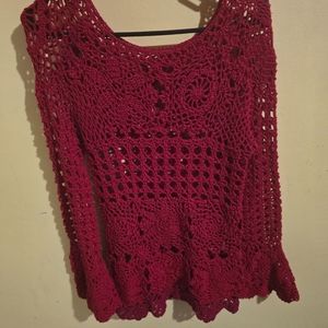 Blusa crochet, feito a mao.